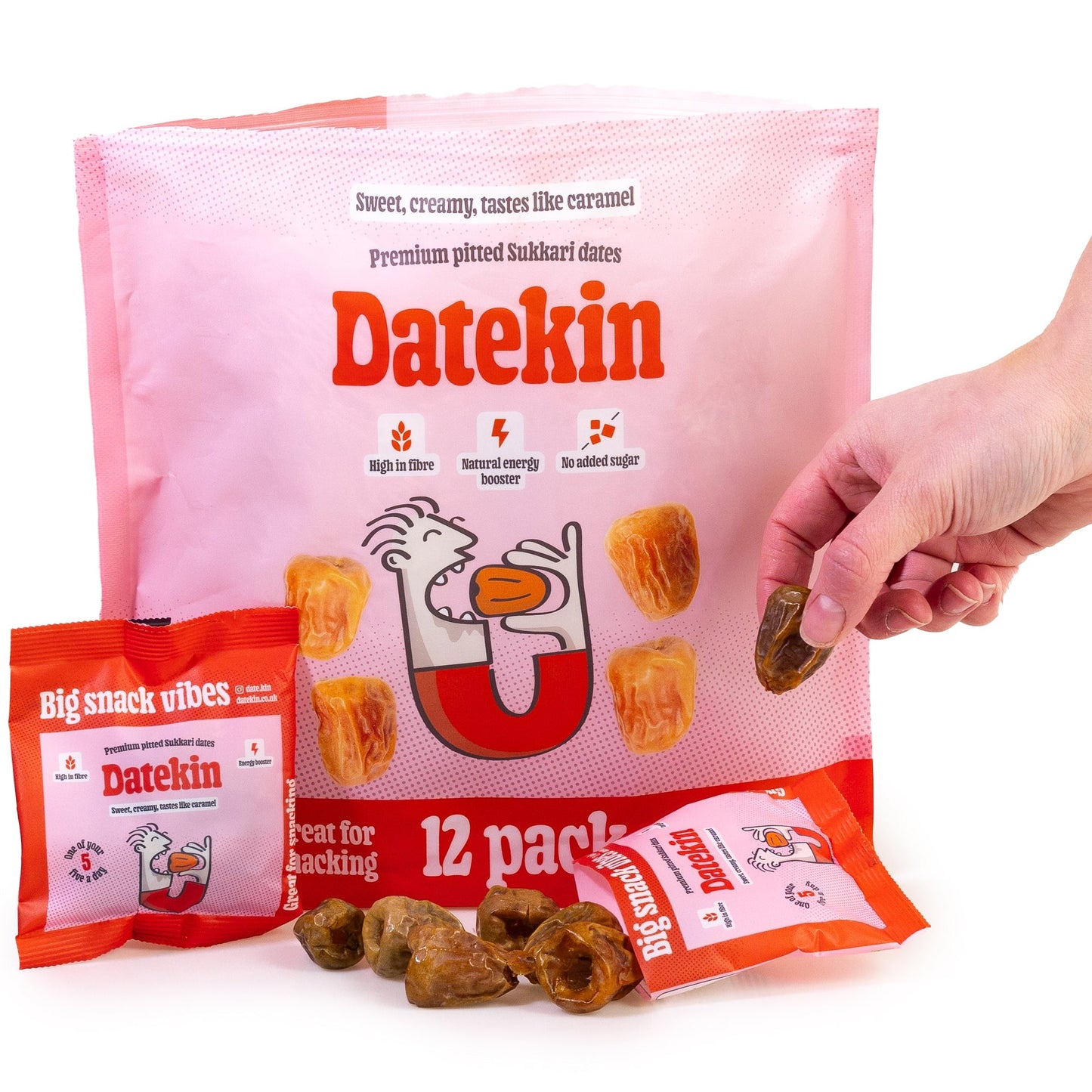 Datekin Sukkari Dates Family Bag (10 x 12 x 30g Packs)