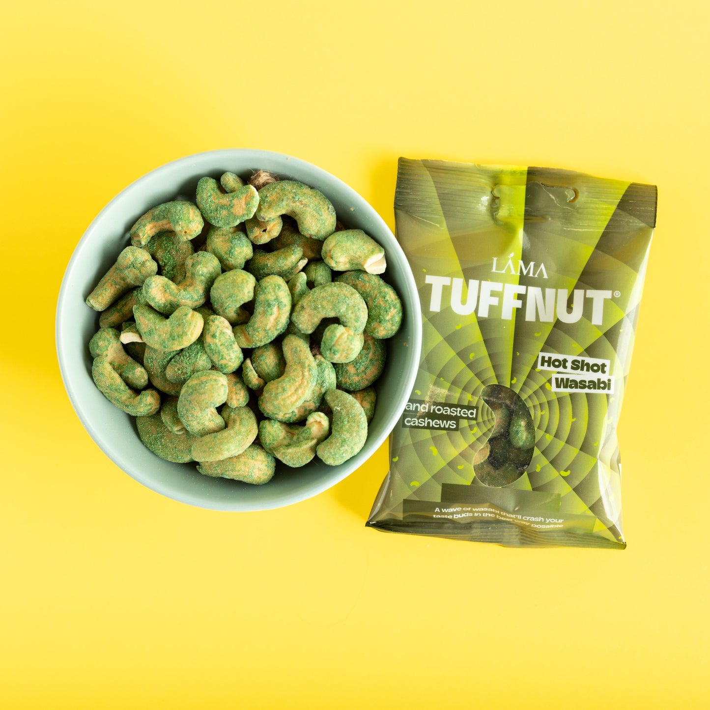 TuffNut Hot Shot Wasabi Hand Roasted Cashews