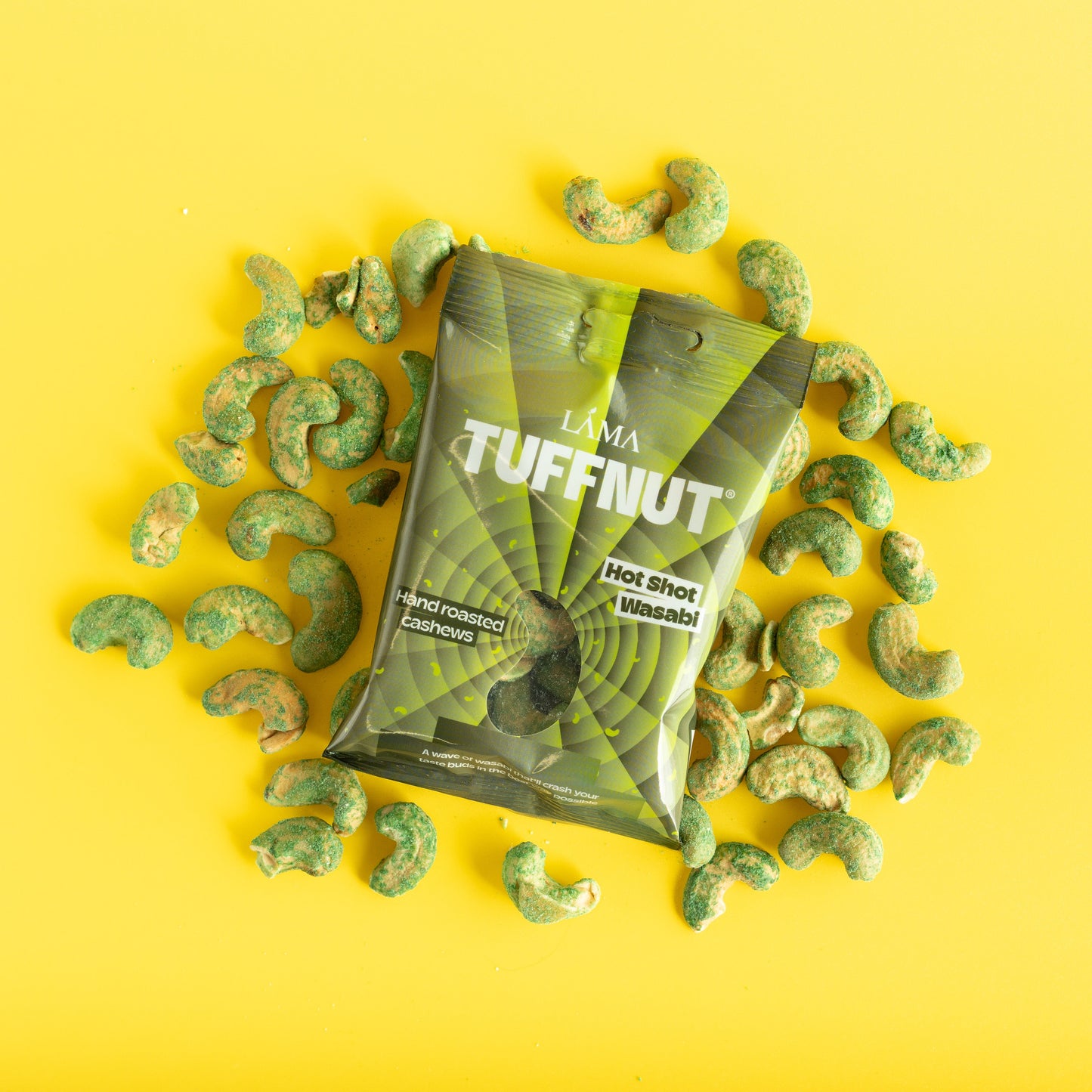 TuffNut Hot Shot Wasabi Hand Roasted Cashews