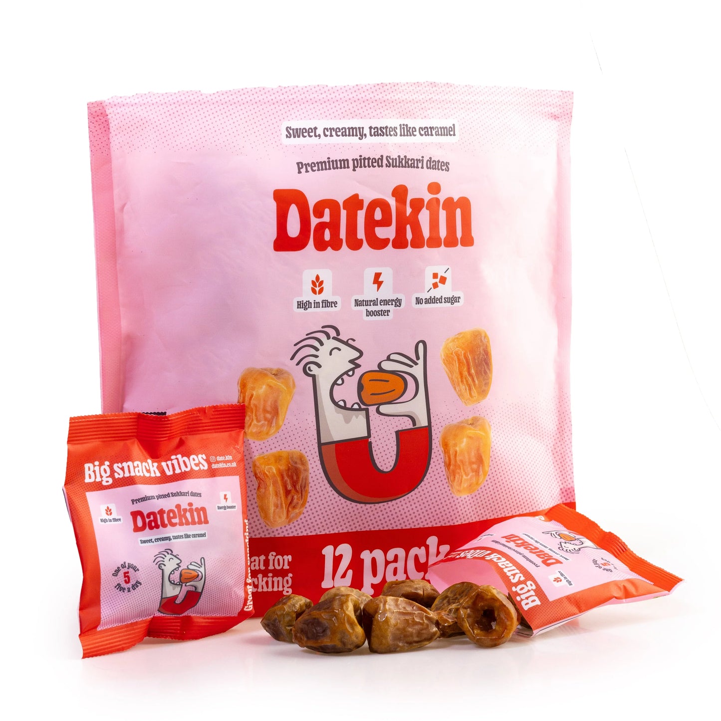 Datekin Sukkari Dates Family Bag (10 x 12 x 30g Packs)