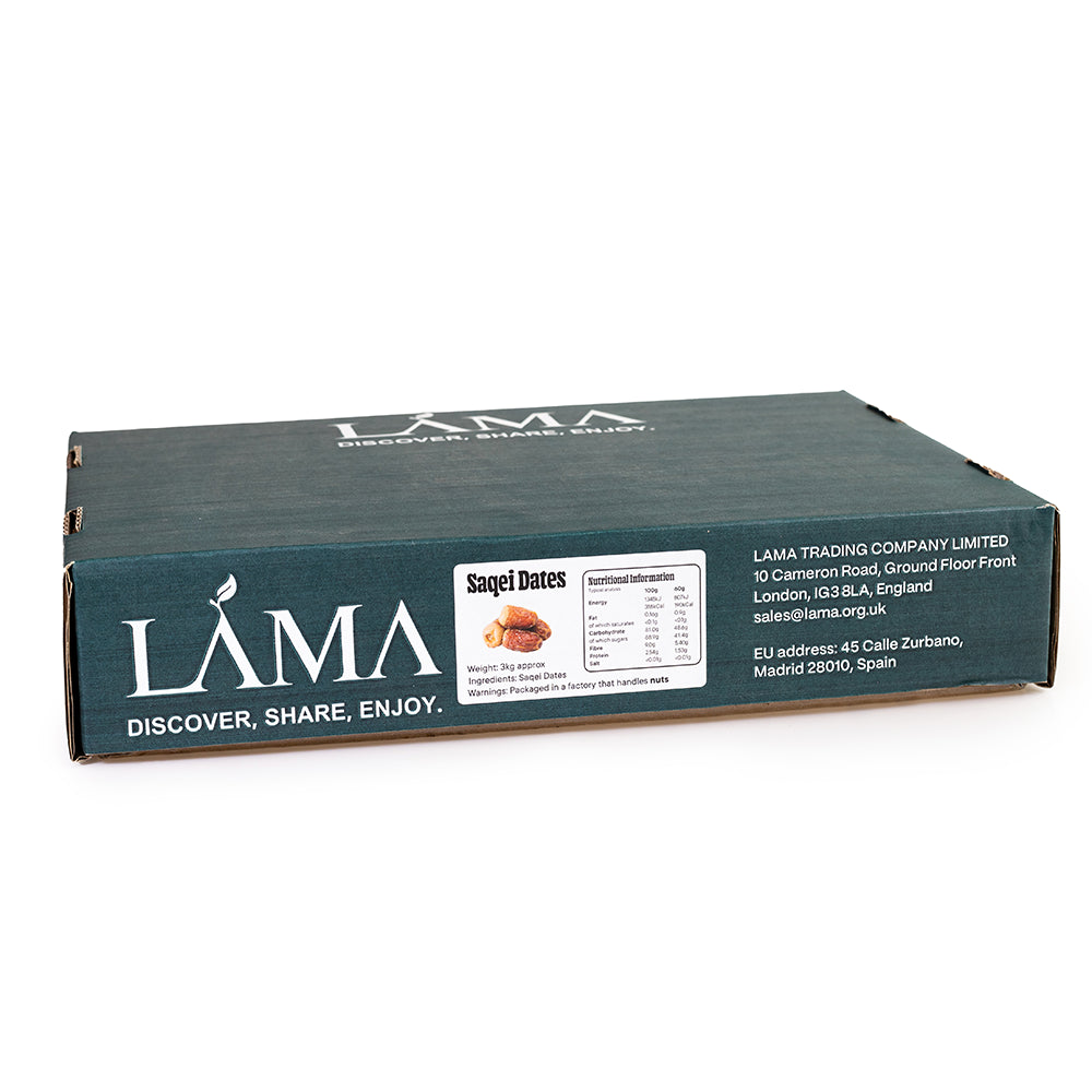 Bulk Pitted Saqei Dates (3kg) | Ready-to-Use for Hospitality & Food Service