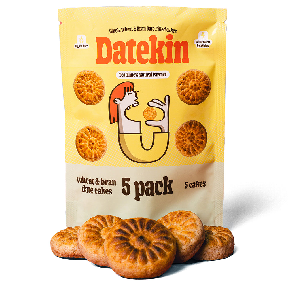 Datekin Date Filled Whole Wheat & Bran Cakes No Added Sugar (1 x 5 Pack)