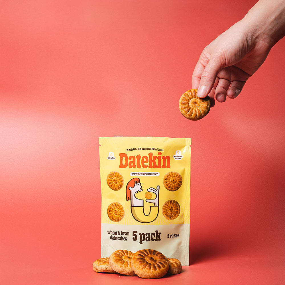 Datekin Date Filled Whole Wheat & Bran Cakes No Added Sugar (1 x 5 Pack)