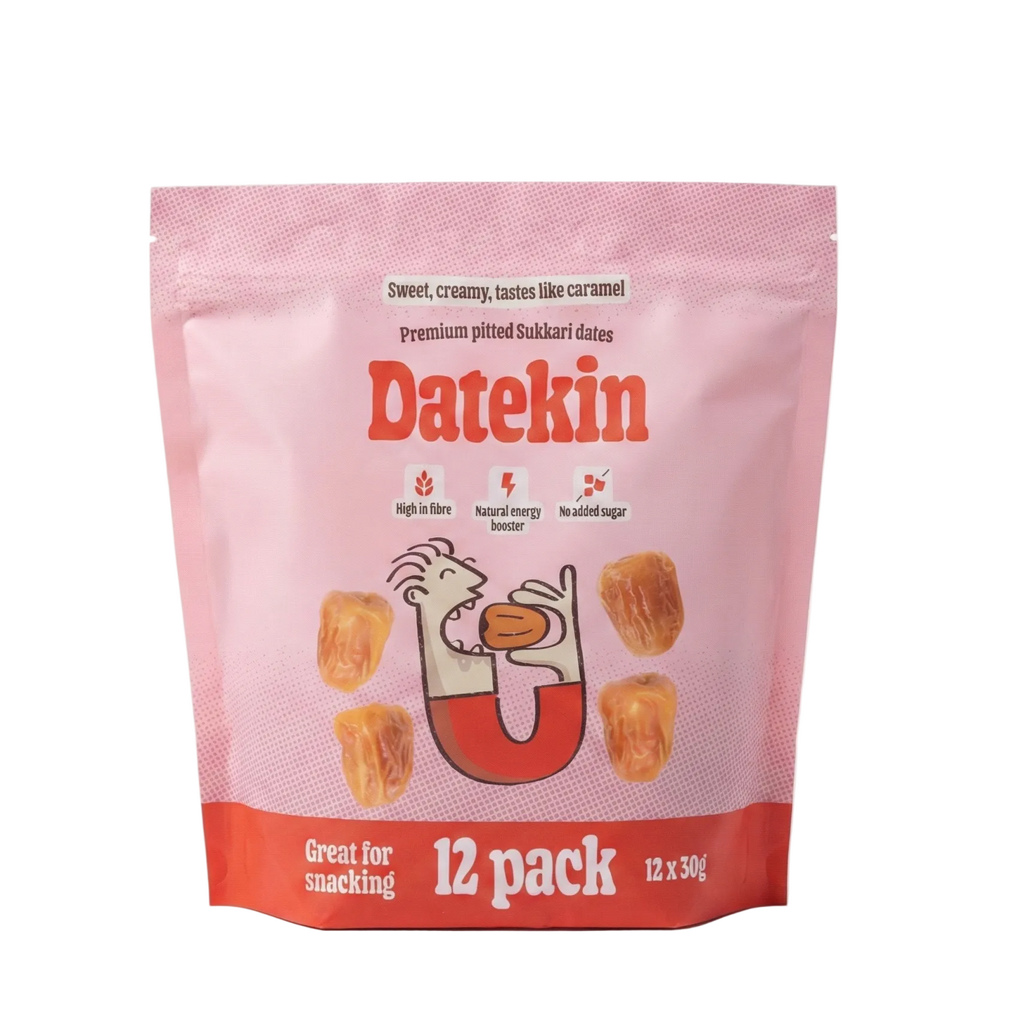 Datekin Sukkari Dates Family Bag (10 x 12 x 30g Packs)